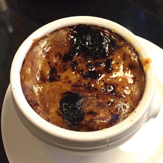 French onion soup with loads of cheese #burpple #paris #France