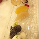 Mizukashi: Yuzu Citroen Ice Cream, Black Sesame Cake & Sweet Red Bean