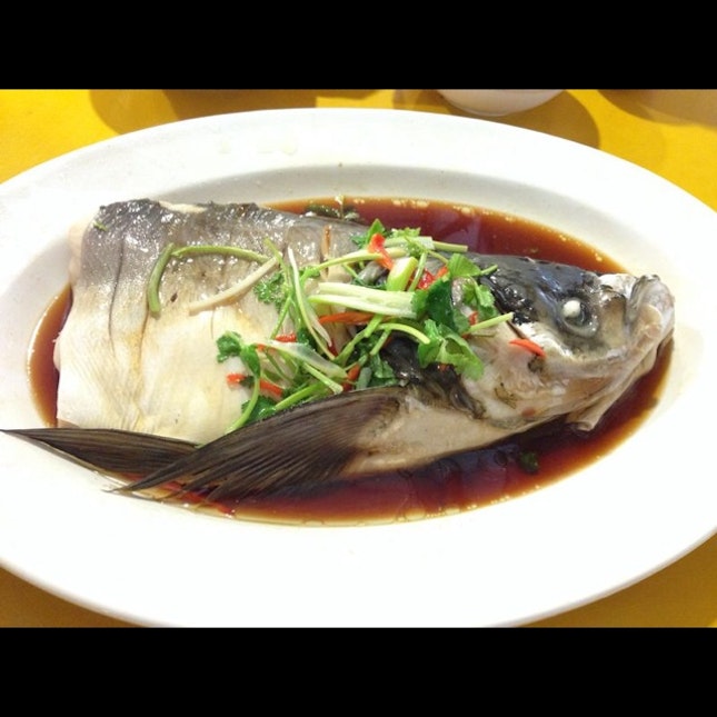 Hong Kong Style Steamed Fish Head