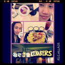 @kebabers #alonelunch #cravin' #instafood #foodporn #chocofudge #kebabrice #chick #yumm #happyfor #piccollage!!
