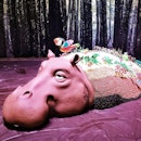 Check out this life-sized hippo made entirely from chocolate and sweets found at #FantasiaByEscriba - a magical themed land where 'Charlie & the Chocolate Factory' meets 'Cirque Du Soleil'!