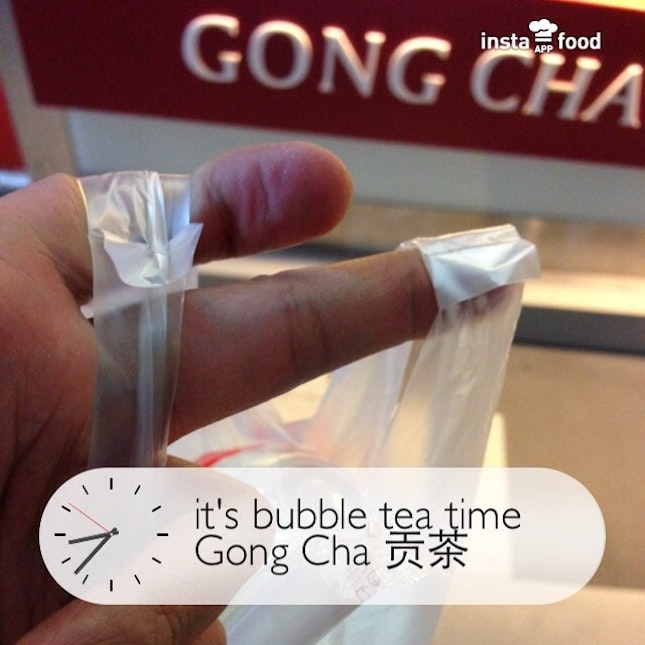 Just had my $2.80 (after Watson 15% discount) Gong Cha Alisan Milk Tea with herbal jelly after my #dinner ….