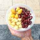 Ginkgo nuts/lotus seeds/kidney beans soya beancurd ($3).
