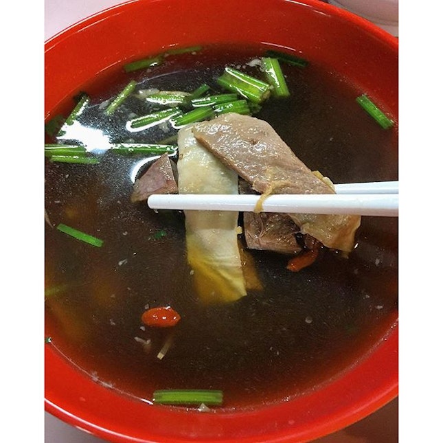 Herbal mutton soup, always a treat.