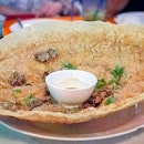 Nevermind the graininess of the photo but this here is, hands down, the best crispy oyster pancake/omelette ever.