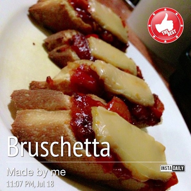 Special Night snack "Cheese Bruschetta" by Mrs.