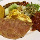 Non Halal Nasi Lemak with deep fried luncheon meat
