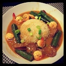 Shrimp and Andouille Sausage Gumbo with Quinoa.