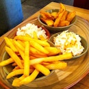 Sides - Wedges, fries, Mediterranean rice and fries