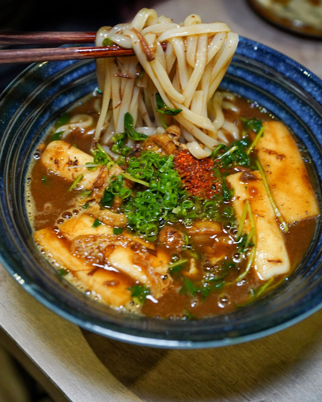 Wagyu beef curry udon from @kamoshita5neilroad. 